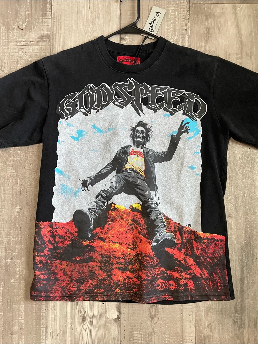 Godspeed Graphic Black Band Tee - Black